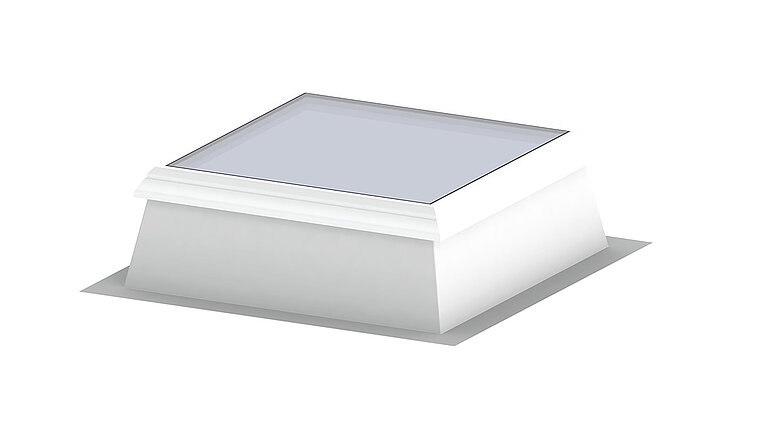 Plastik profilli düz çatı penceresi